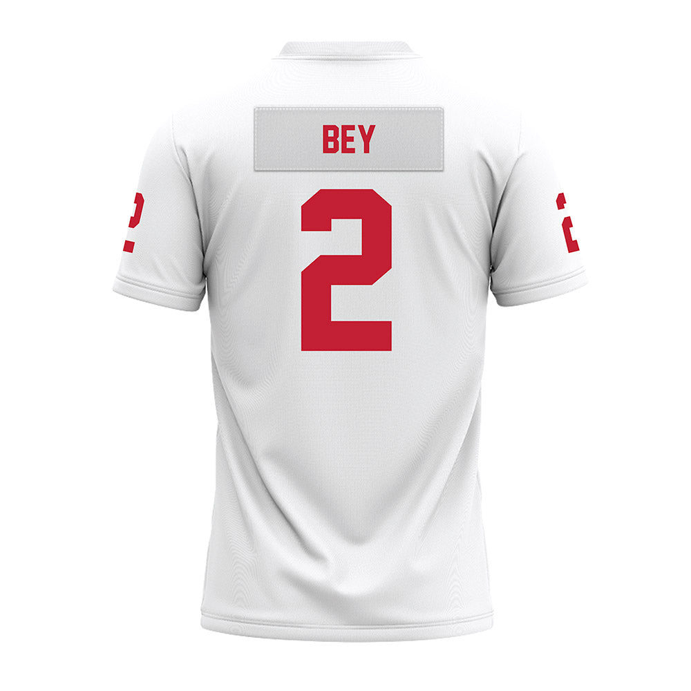 Ohio State - NCAA Football : Legend Bey - White Premium Football Jersey-1