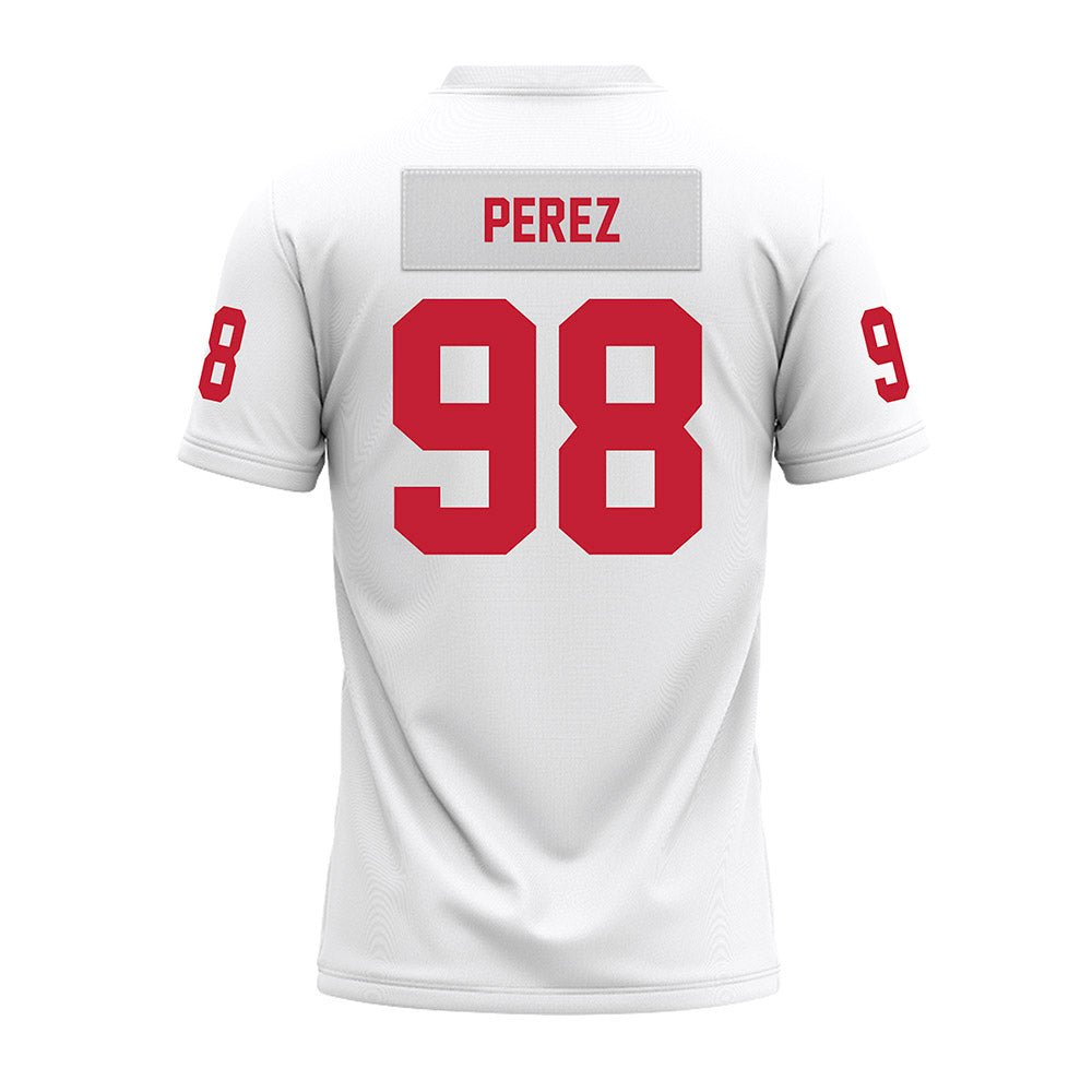 Ohio State - NCAA Football : Jamir Perez - White Premium Football Jersey-1