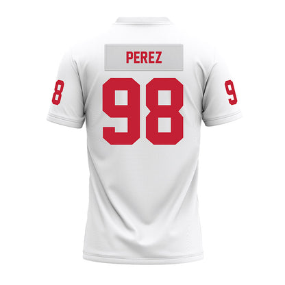 Ohio State - NCAA Football : Jamir Perez - White Premium Football Jersey-1