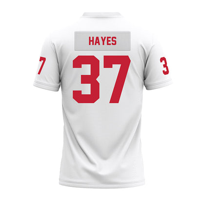 Ohio State - NCAA Football : Zach Hayes - White Premium Football Jersey-1
