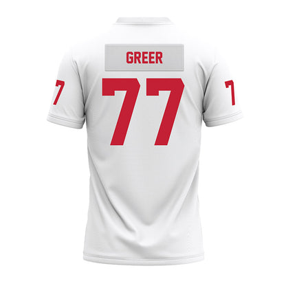 Ohio State - NCAA Football : Sam Greer - White Premium Football Jersey-1