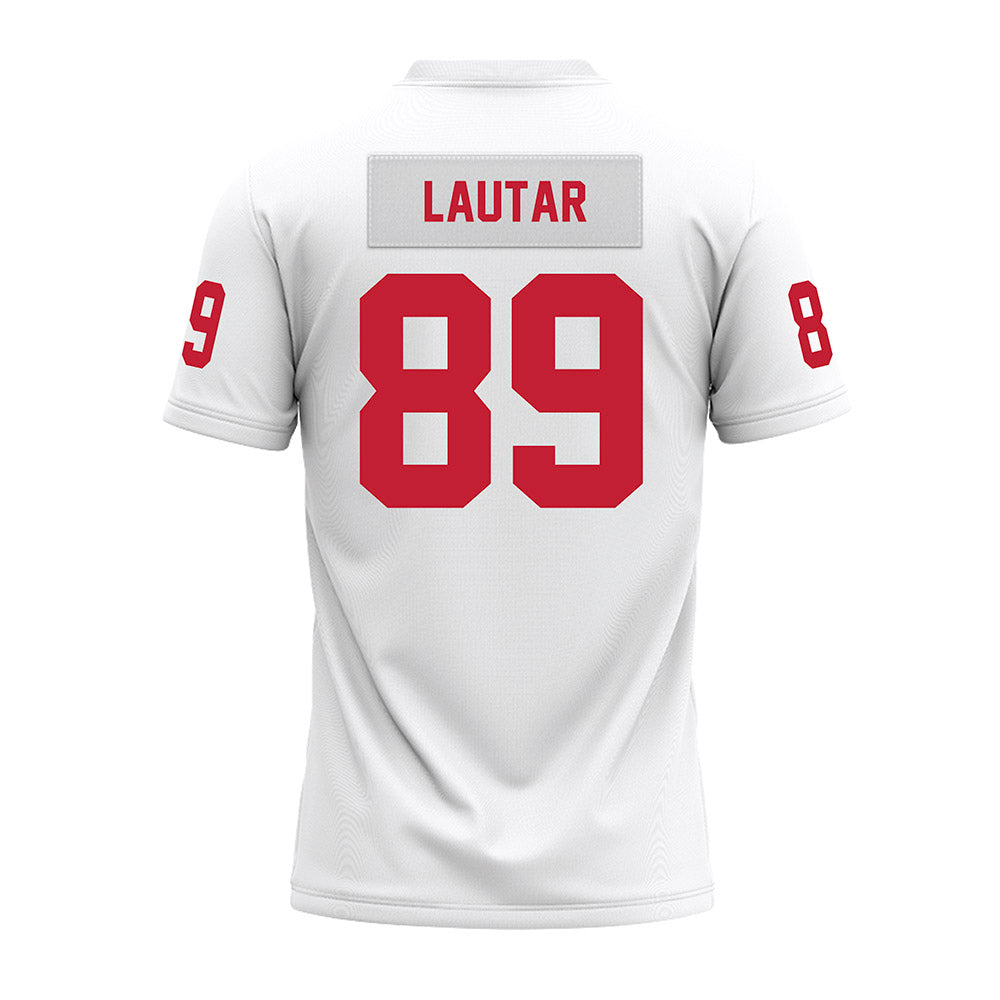 Ohio State - NCAA Football : Nick Lautar - White Premium Football Jersey-1