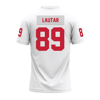 Ohio State - NCAA Football : Nick Lautar - White Premium Football Jersey-1