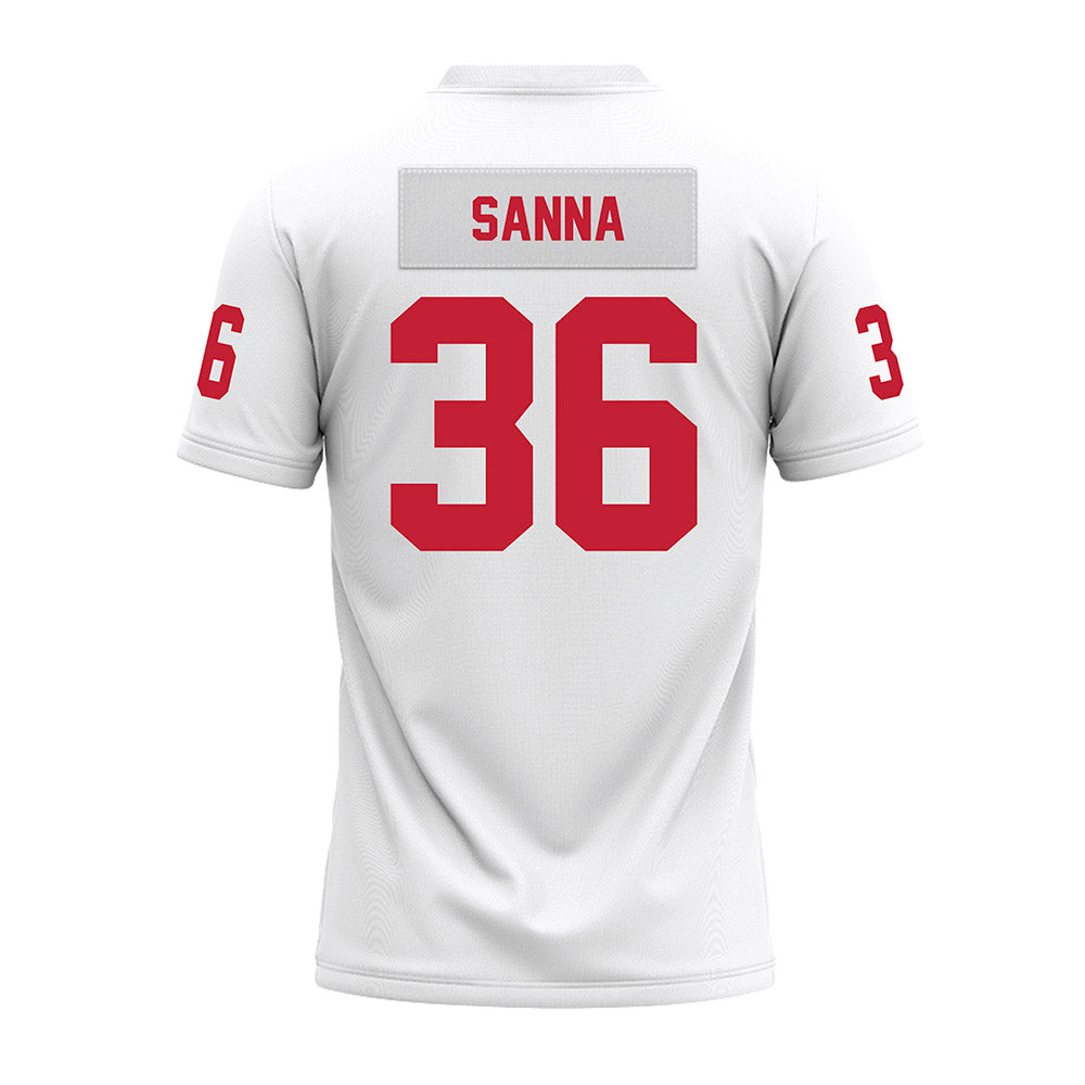 Ohio State - NCAA Football : CJ Sanna - White Premium Football Jersey-1