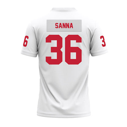 Ohio State - NCAA Football : CJ Sanna - White Premium Football Jersey-1