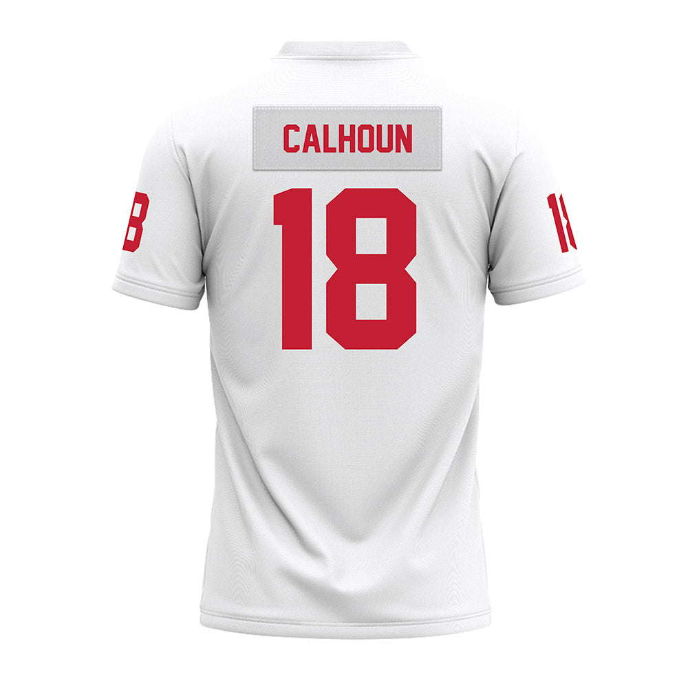 Ohio State - NCAA Football : Cameron Calhoun - White Premium Football Jersey-1