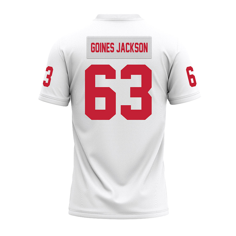 Ohio State - NCAA Football : Julian GOINES Jackson - White Premium Football Jersey-1