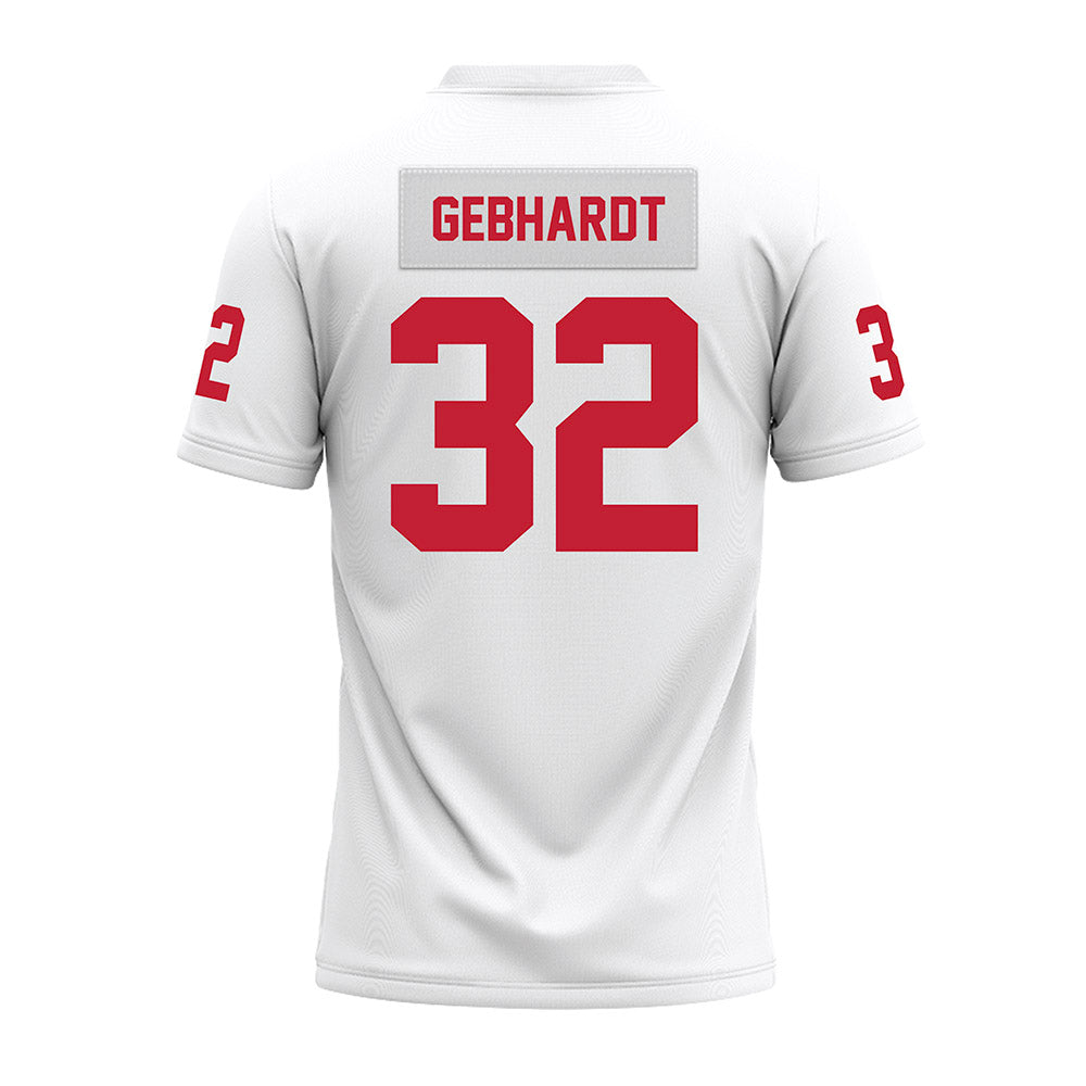 Ohio State - NCAA Football : Kaden Gebhardt - White Premium Football Jersey-1