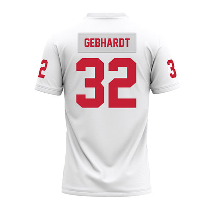 Ohio State - NCAA Football : Kaden Gebhardt - White Premium Football Jersey-1