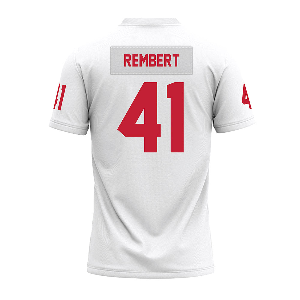 Ohio State - NCAA Football : Braxton Rembert - White Premium Football Jersey-1
