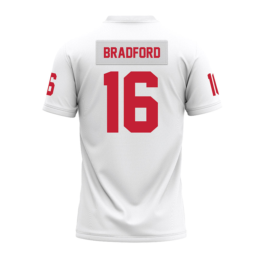 Ohio State - NCAA Football : Blaine Bradford - White Premium Football Jersey-1