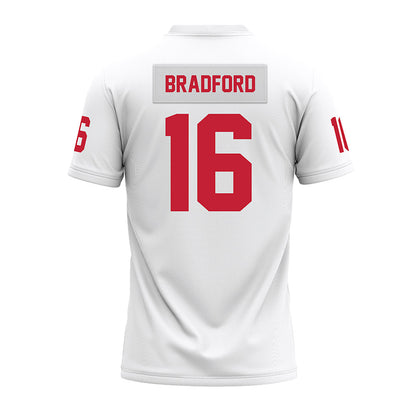 Ohio State - NCAA Football : Blaine Bradford - White Premium Football Jersey-1