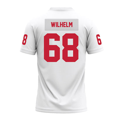 Ohio State - NCAA Football : Mason Wilhelm - White Premium Football Jersey-1