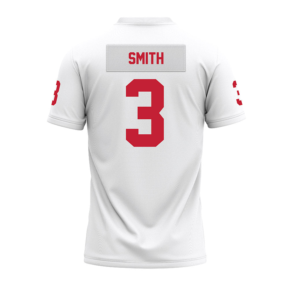 Ohio State - NCAA Football : James Smith - White Premium Football Jersey-1