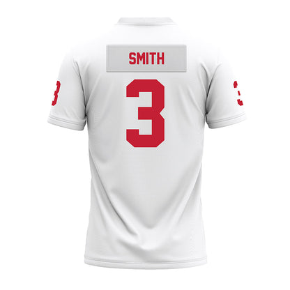 Ohio State - NCAA Football : James Smith - White Premium Football Jersey-1