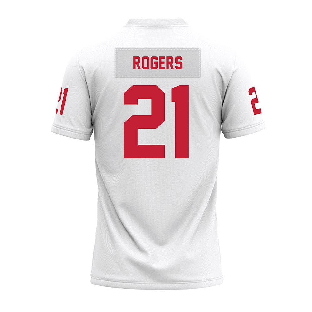 Ohio State - NCAA Football : Anthony Rogers - White Premium Football Jersey-1