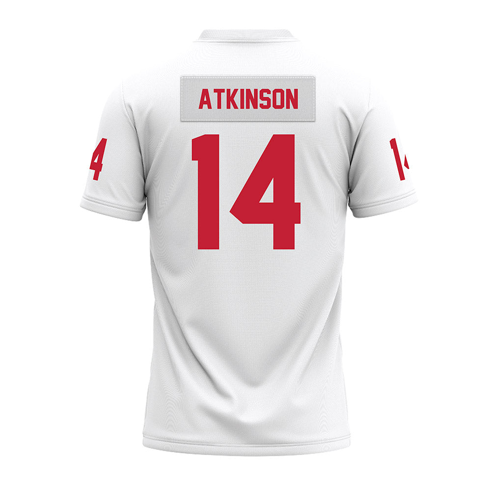 Ohio State - NCAA Football : Beau Atkinson - White Premium Football Jersey-1