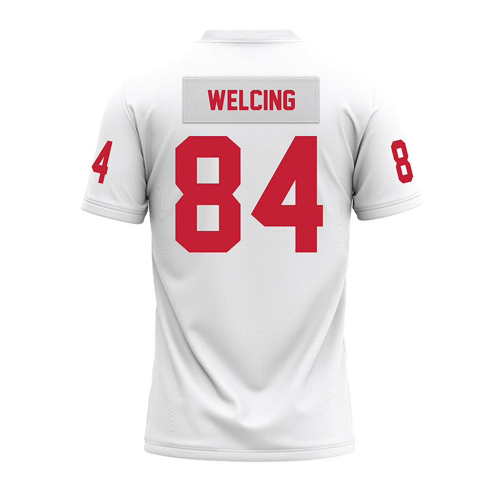 Ohio State - NCAA Football : Hunter Welcing - White Premium Football Jersey-1