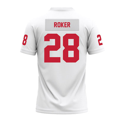 Ohio State - NCAA Football : Leroy Roker - White Premium Football Jersey-1
