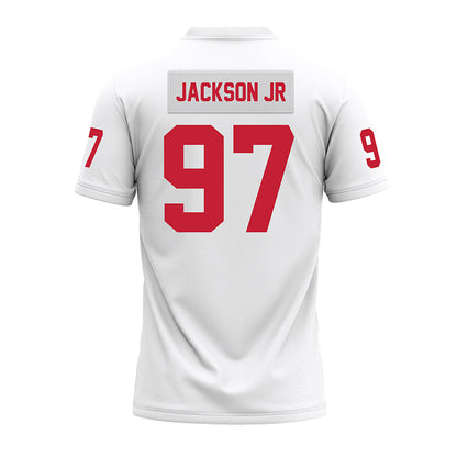 Ohio State - NCAA Football : Kenyatta Jackson Jr - White Premium Football Jersey-1