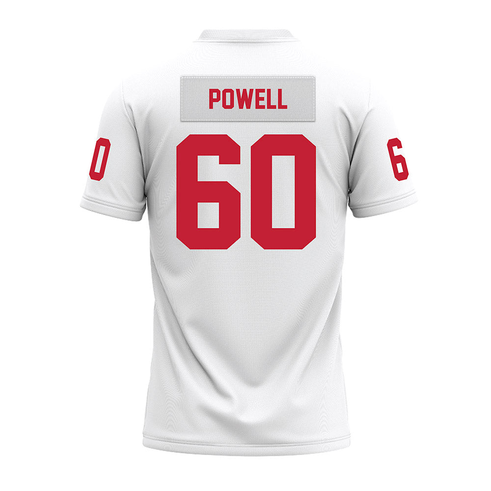 Ohio State - NCAA Football : Jaxon Powell - White Premium Football Jersey-1