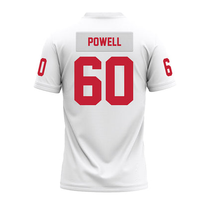 Ohio State - NCAA Football : Jaxon Powell - White Premium Football Jersey-1