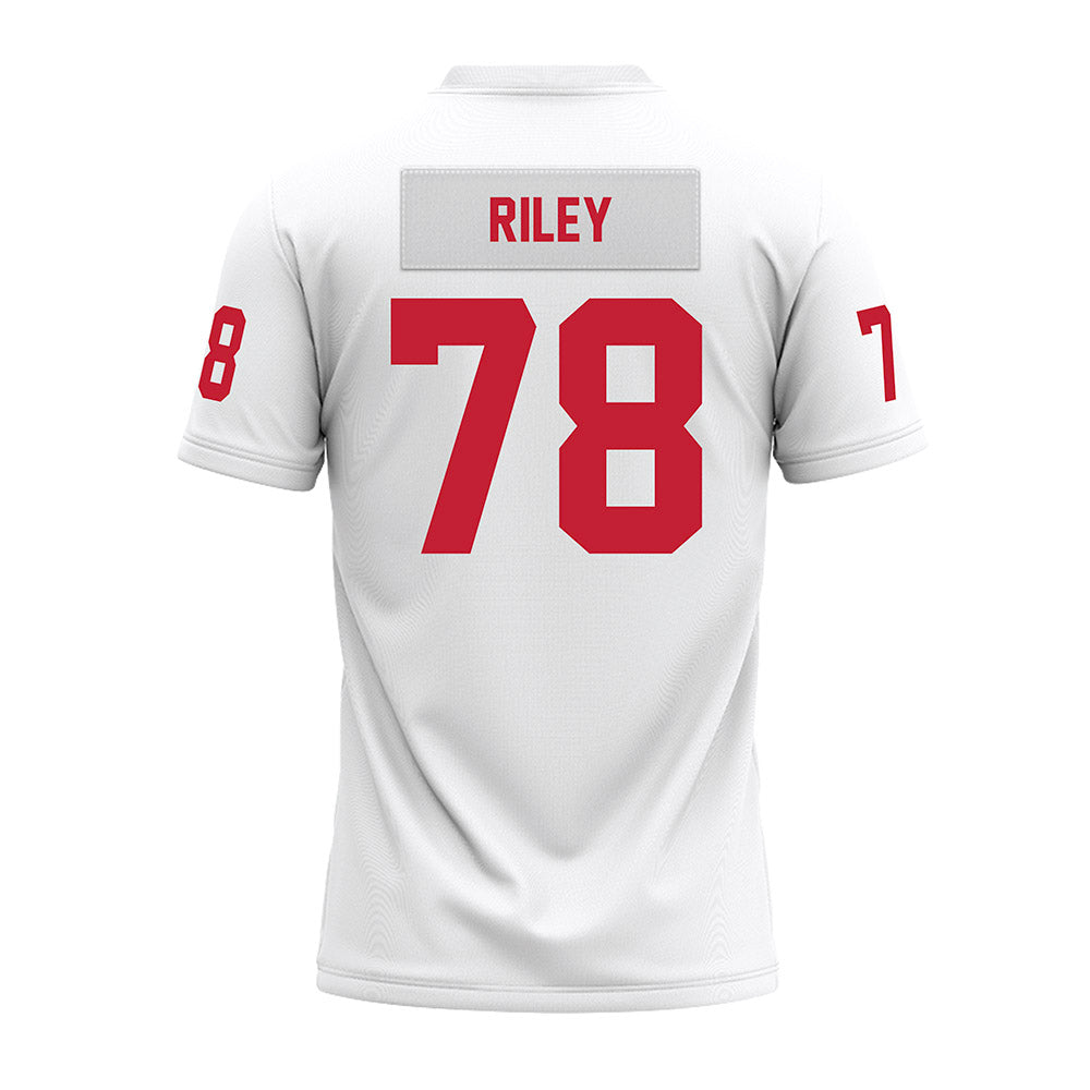 Ohio State - NCAA Football : Maxwell Riley - White Premium Football Jersey-1