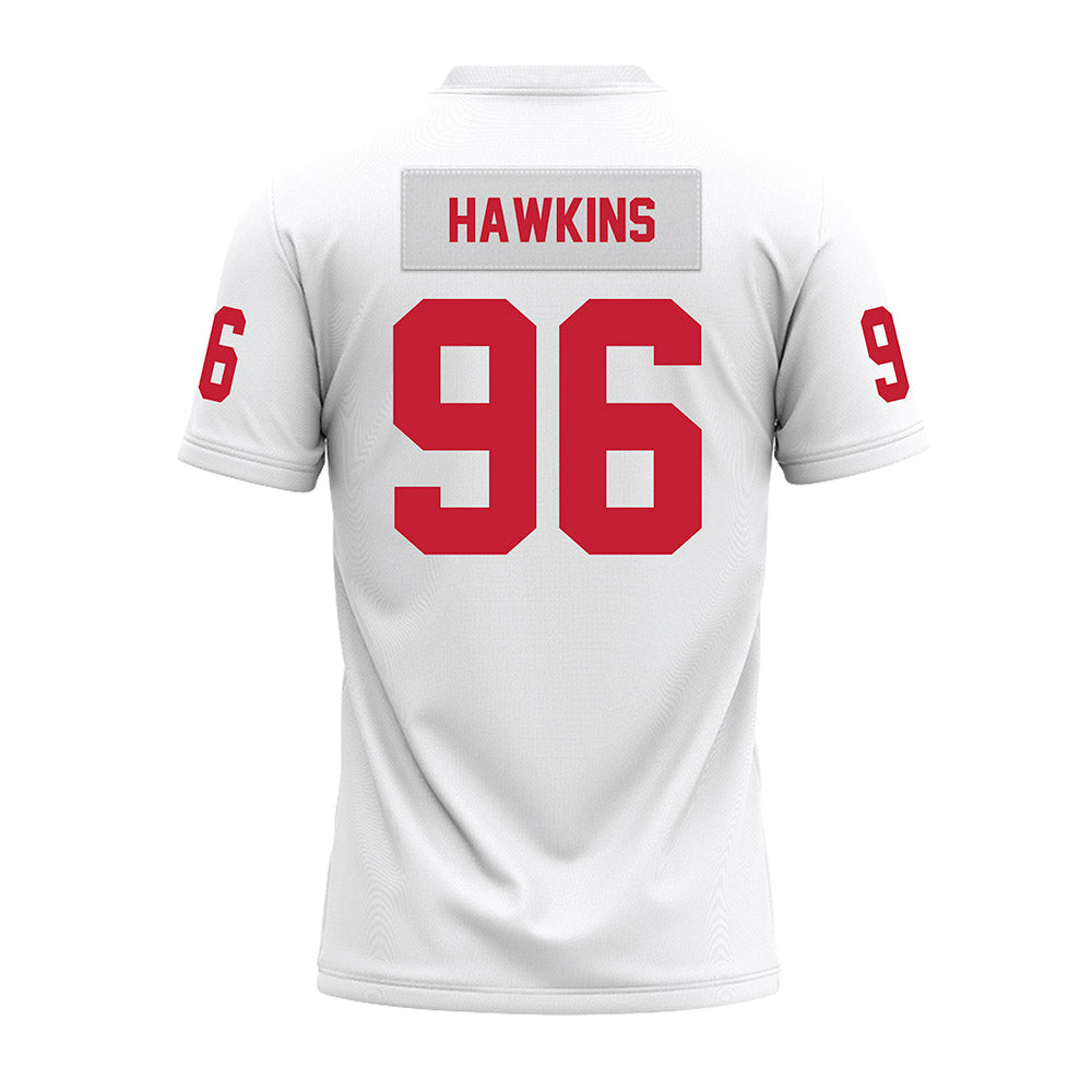Ohio State - NCAA Football : Connor Hawkins - White Premium Football Jersey-1