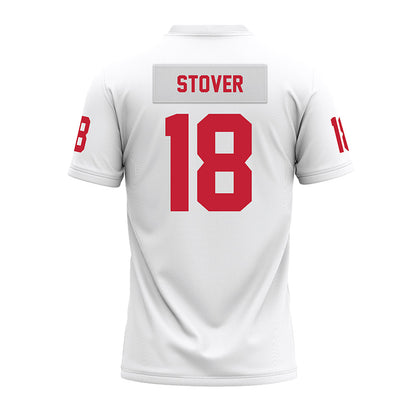 Ohio State - NCAA Football : Kolton Stover - White Premium Football Jersey-1