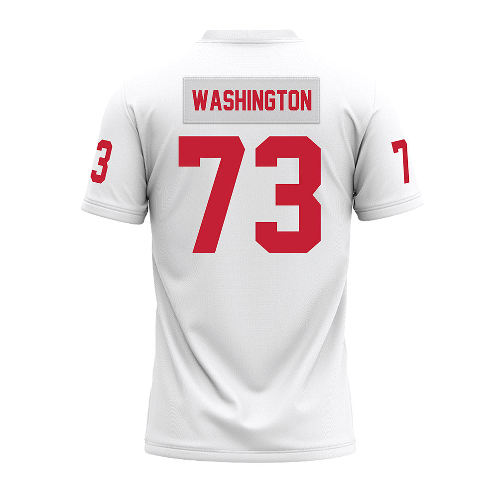 Ohio State - NCAA Football : Vasean Washington - White Premium Football Jersey-1