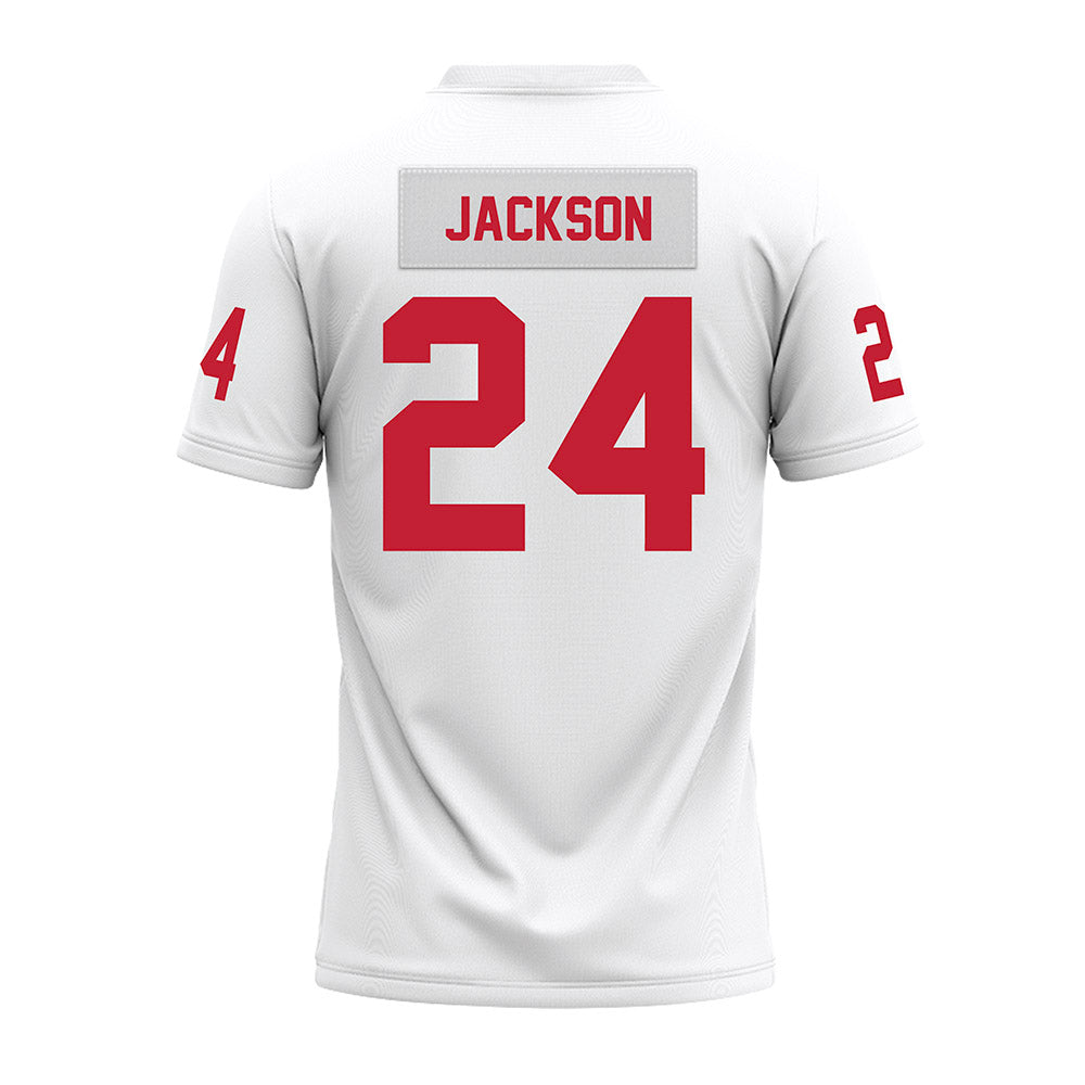 Ohio State - NCAA Football : Ja'Kobi Jackson - White Premium Football Jersey-1