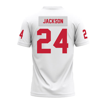 Ohio State - NCAA Football : Ja'Kobi Jackson - White Premium Football Jersey-1