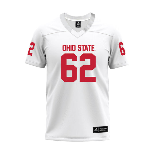 Ohio State - NCAA Football : Joshua Padilla - White Premium Football Jersey-0