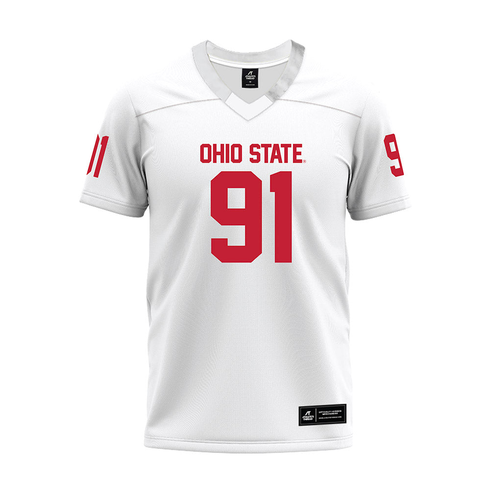 Ohio State - NCAA Football : Darryus Mckinley - White Premium Football Jersey-0