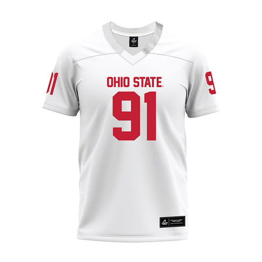 Ohio State - NCAA Football : Darryus Mckinley - White Premium Football Jersey-0