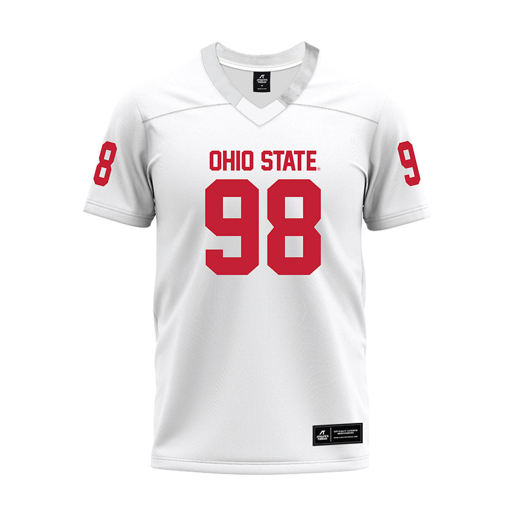 Ohio State - NCAA Football : Jamir Perez - White Premium Football Jersey-0