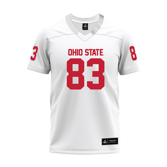 Ohio State - NCAA Football : Nate Roberts - White Premium Football Jersey-0