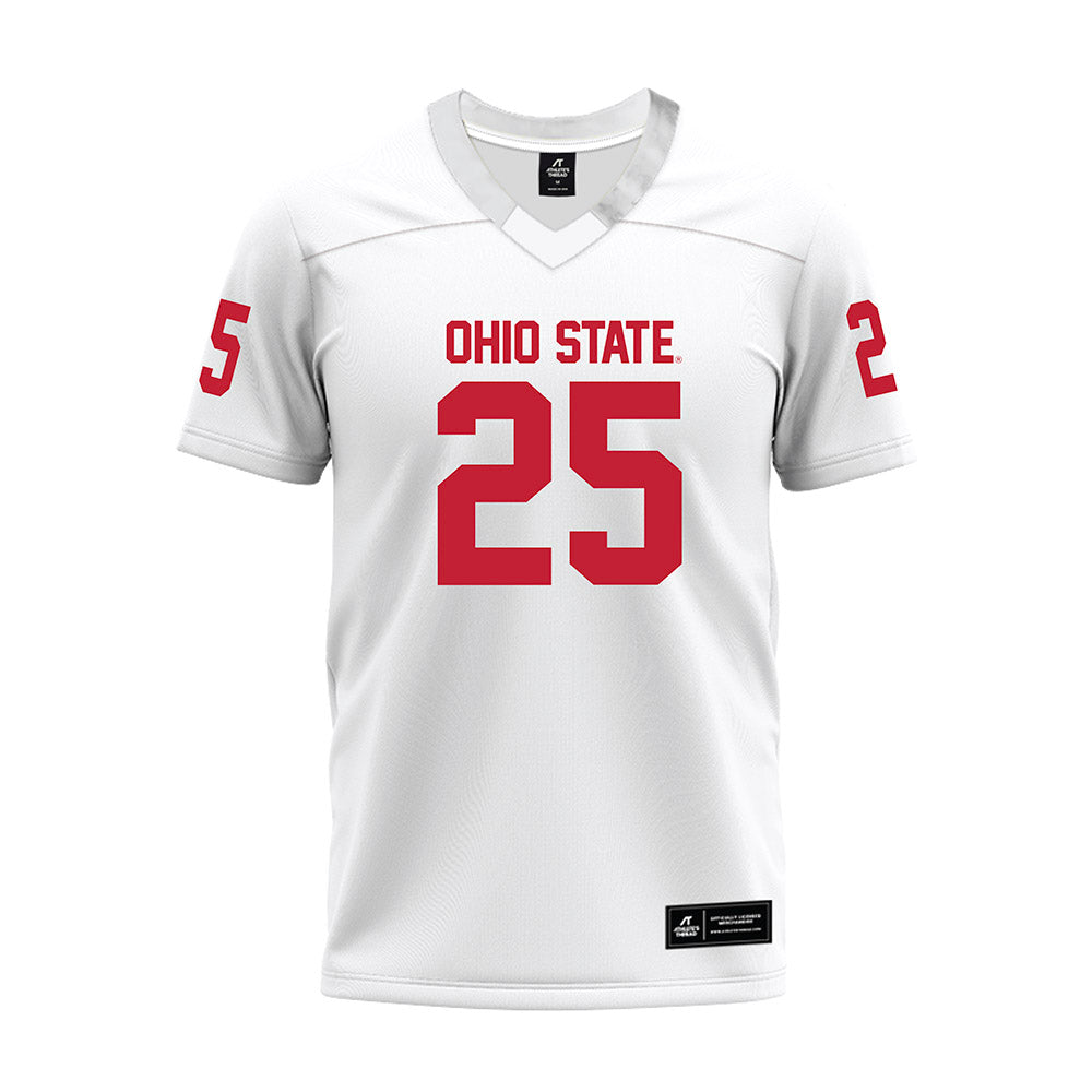 Ohio State - NCAA Football : Jay Timmons - White Premium Football Jersey-0