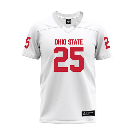 Ohio State - NCAA Football : Jay Timmons - White Premium Football Jersey-0