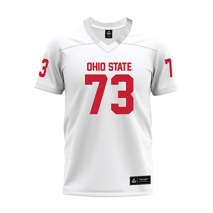 Ohio State - NCAA Football : Vasean Washington - White Premium Football Jersey-0