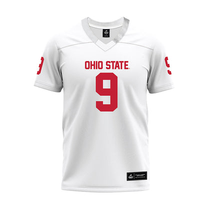 Ohio State - NCAA Football : Tavien St. Clair - White Premium Football Jersey-0