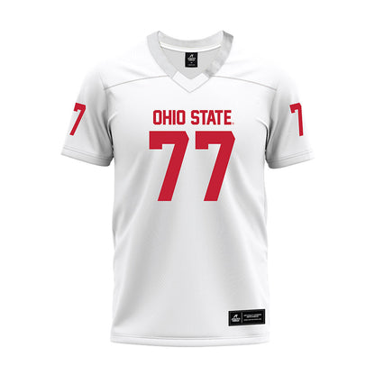 Ohio State - NCAA Football : Sam Greer - White Premium Football Jersey-0