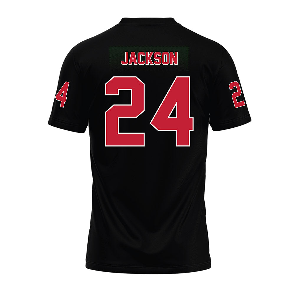 Ohio State - NCAA Football : Ja'Kobi Jackson - Black Premium Football Jersey-1