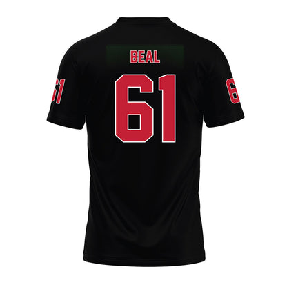 Ohio State - NCAA Football : Landon Beal - Black Premium Football Jersey-1