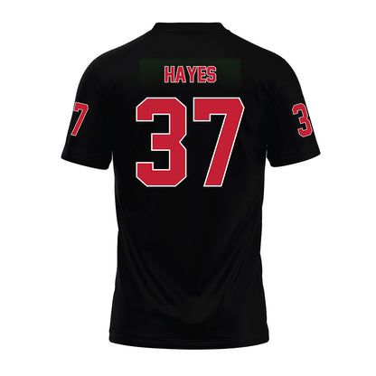 Ohio State - NCAA Football : Zach Hayes - Black Premium Football Jersey-1