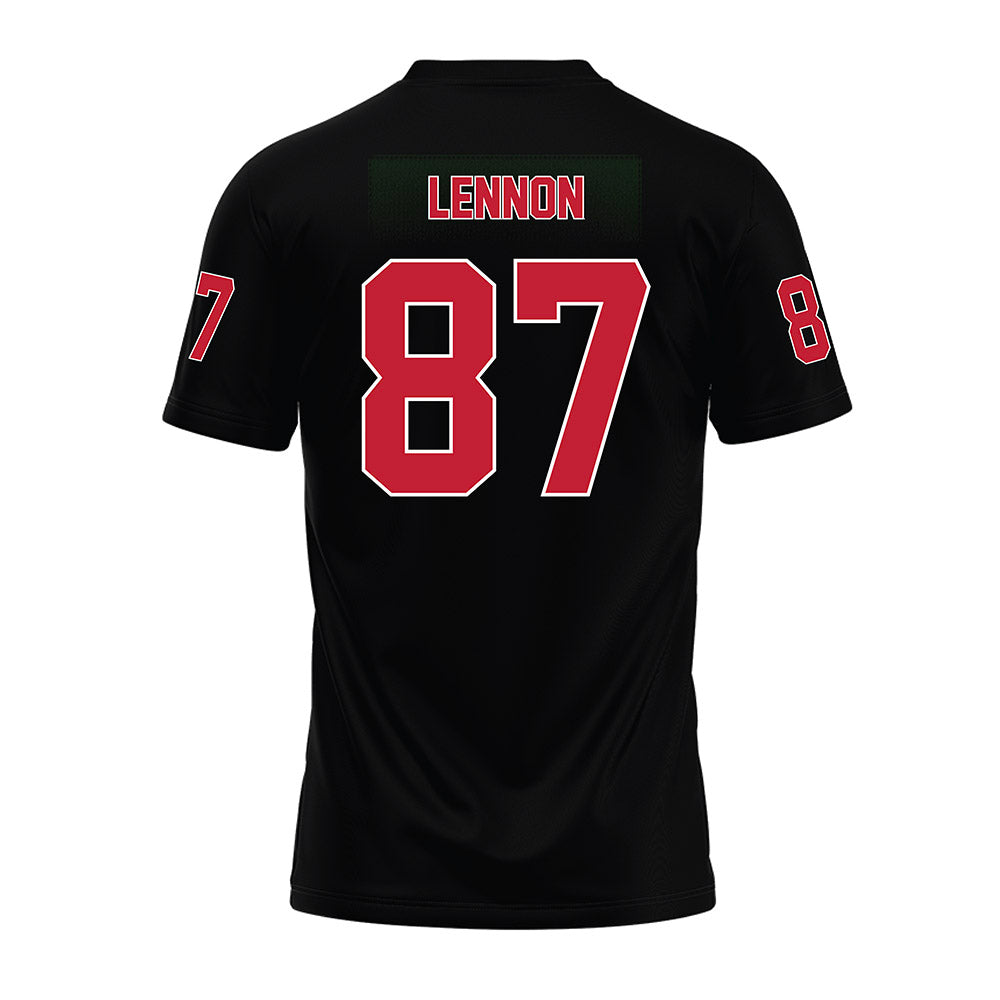 Ohio State - NCAA Football : Brody Lennon - Black Premium Football Jersey-1