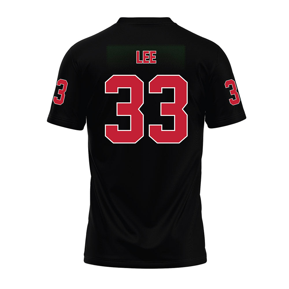 Ohio State - NCAA Football : Eli Lee - Black Premium Football Jersey-1