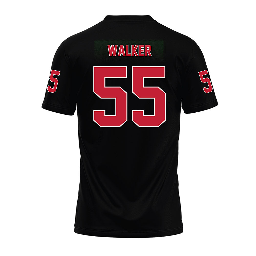 Ohio State - NCAA Football : John Walker - Black Premium Football Jersey-1