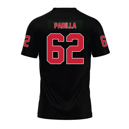 Ohio State - NCAA Football : Joshua Padilla - Black Premium Football Jersey-1