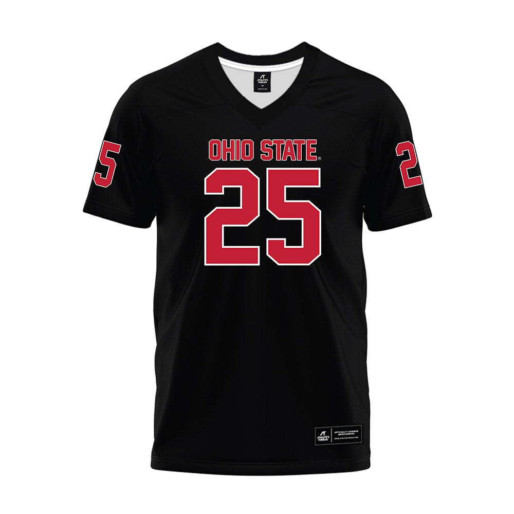 Ohio State - NCAA Football : Jay Timmons - Black Premium Football Jersey-0